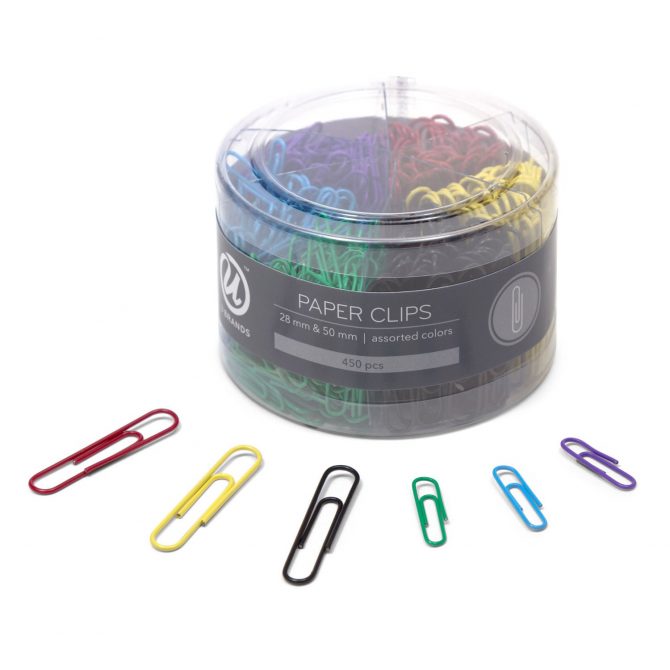 colourful paperclips