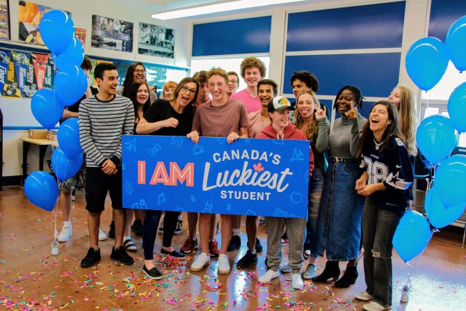 Canada's Luckiest Student winner Ben Westmore