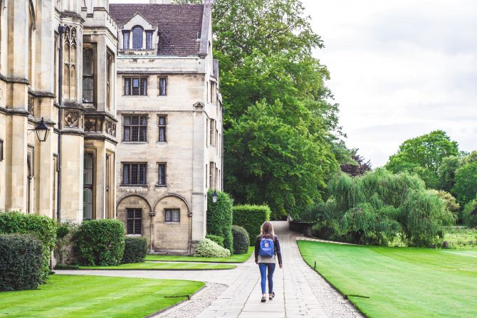post-secondary school campus tour