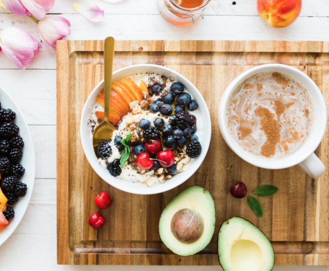 breakfast, coffee, avocado